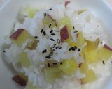 秋ほっこり♫ さつまいもご飯。作り方5写真