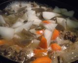大根と牛肉の味噌煮作り方5写真