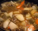 大根と牛肉の味噌煮作り方6写真