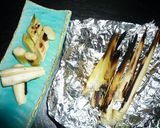 マコモタケのホイル焼き　京都カフェ作り方4写真