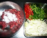 マコモタケで青椒肉絲　京都カフェ作り方3写真