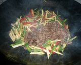 マコモタケで青椒肉絲　京都カフェ作り方7写真