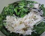 ニラ＆わかめ＆えのき茸のすぐ出来るスープ作り方3写真