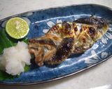 ✿秋刀魚の三つ編み焼き作り方8写真