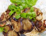 即効！なすとベーコンの味噌バター素麺作り方5写真