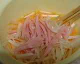 お昼に!ねぎとハムで☆天津丼作り方5写真