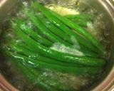 弁当にも☆三度豆(インゲンマメ)胡麻和え作り方1写真