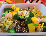 お弁当◆にんじんde水玉のお花作り方3写真