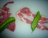 四角豆◇肉巻きウリズン　京都カフェ作り方2写真