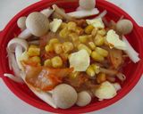 レンジdeバター風味キムチちゃんちゃん焼作り方3写真