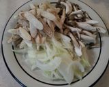 温泉卵がとろ～り♪ごぼう入り牛丼作り方1写真