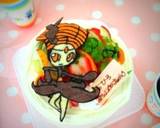 簡単ワンポイント＊キャラデコケーキ作り方18写真