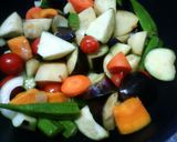 日本の菜食カレーライス作り方2写真