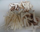 キノコとふじっ子の節約パスタ作り方1写真
