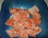 鮭とほうれん草入りクリームパスタ作り方1写真