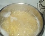 鮭とほうれん草入りクリームパスタ作り方3写真