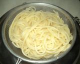 鮭とほうれん草入りクリームパスタ作り方4写真