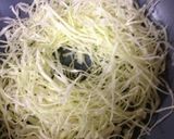 キャベツのスライスとタマゴ朝からゲンキ！作り方1写真