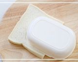 クリスマスキャラ弁♪雪だるまちゃんサンド作り方1写真
