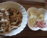 チーズ♡きのこクリームパスタ作り方1写真