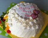 誕生日デコレーションケーキ２０１２ver作り方1写真