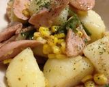 魚肉ソーセージでジャーマンポテト作り方5写真