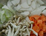 ✿カジキマグロと野菜のおつゆ✿作り方2写真
