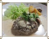 ハンバーグ☆ポルチーニのクリームソース作り方8写真