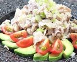 茹で豚のW葱塩和え作り方4写真