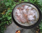 ノブヒェン窯でかぼちゃプリン作り方1写真