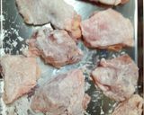 鶏肉とにんにくの芽の甘辛絡め♪作り方1写真