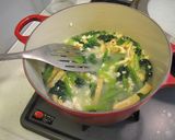 超簡単　小松菜とつぶし豆腐の味噌汁作り方6写真