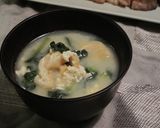 超簡単　小松菜とつぶし豆腐の味噌汁作り方7写真