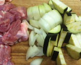鶏モモ肉と茄子のトマト煮作り方1写真