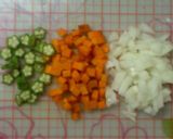 ヘルシー＊大豆とオクラのトマトスープ作り方1写真