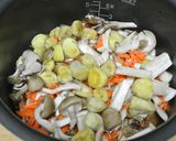 秋はやっぱり～★きのこ（くり）ご飯作り方6写真