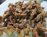 厚切り豚肉とねぎのごま・ラー・醤油あえ作り方4写真