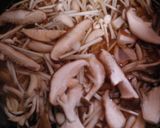 豚肉入り・きのこの炊き込みご飯、満月風作り方5写真