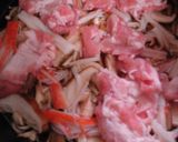 豚肉入り・きのこの炊き込みご飯、満月風作り方6写真