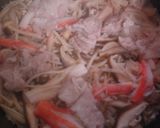 豚肉入り・きのこの炊き込みご飯、満月風作り方7写真