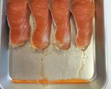 我が家の鮭ホイル焼き。醤油マヨ柚子胡椒味作り方2写真