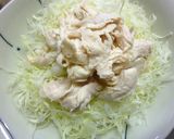 鶏ささみとキャベツとキムチのサラダ作り方4写真