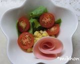 巻くだけハムのお花♪作り方5写真