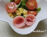 巻くだけハムのお花♪作り方11写真