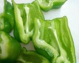 ピーマンの肉詰め。作り方1写真
