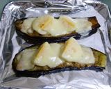 なすの海老エッグチーズ焼き作り方5写真