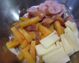 チーズとさつま芋の粒マスタードサラダ作り方6写真