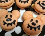 ハロウィン★かぼちゃミッキー★マカロン作り方2写真