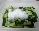 梅酒風味のキュウリ漬作り方1写真