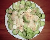 アボガドと豆腐の簡単ヘルシー和風サラダ作り方3写真